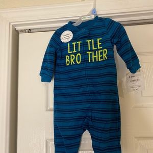 Carters little brother fleece sleeper size 3/6m